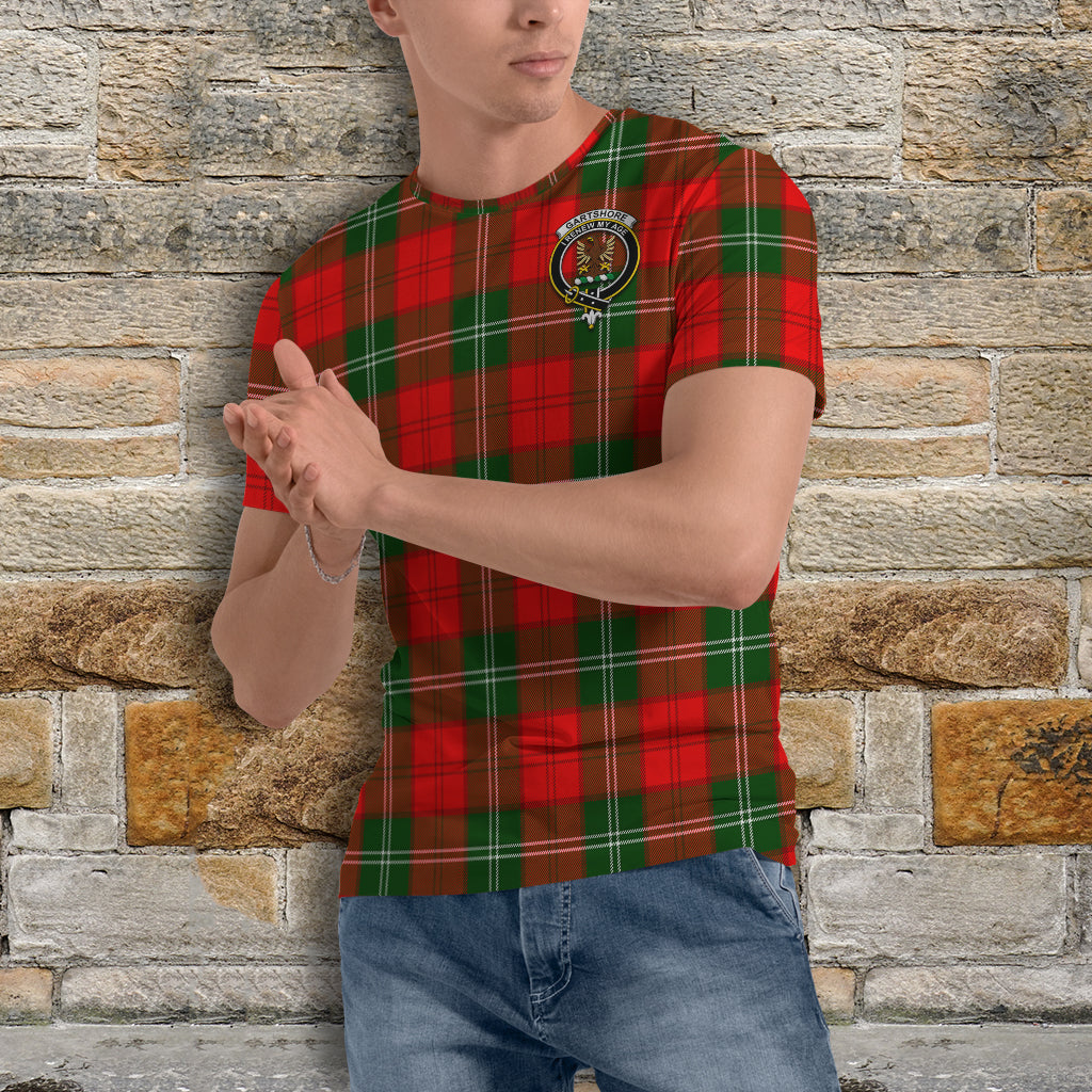 Gartshore Tartan T-Shirt with Family Crest - Tartan Vibes Clothing