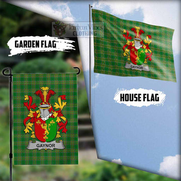 Gaynor Irish Clan Tartan Flag with Coat of Arms