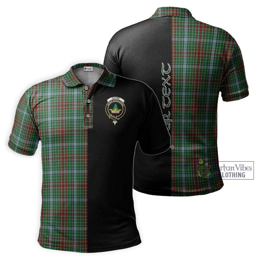 Gayre Tartan Polo Shirt with Family Crest and Half Of Me Style Kid - Tartanvibesclothing Shop