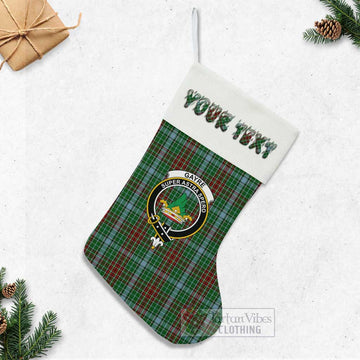 Gayre Tartan Family Crest Christmas Stocking with Personalized Text