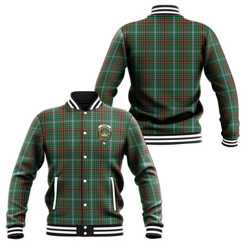 Gayre Tartan Baseball Jacket with Family Crest