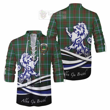 Gayre Tartan Ghillie Kilt Shirt with Alba Gu Brath Regal Lion Emblem