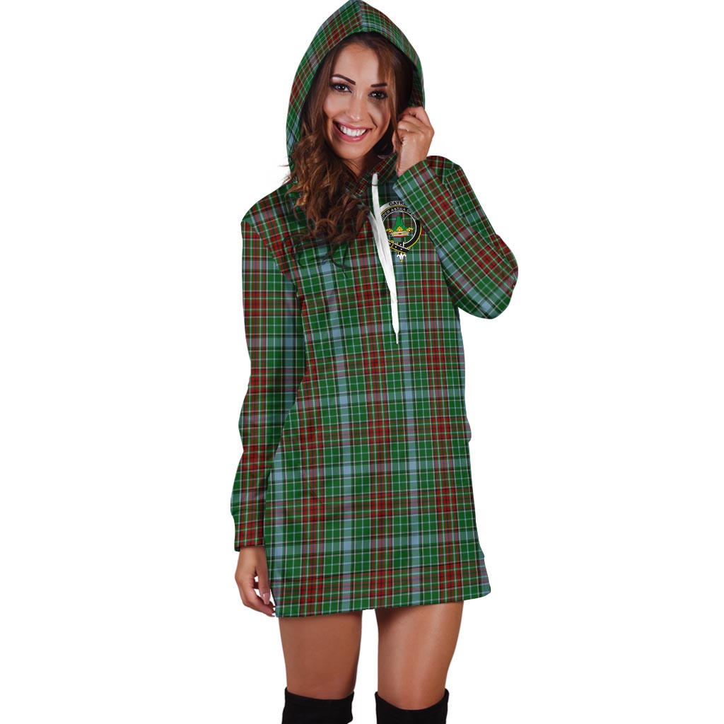 Gayre Tartan Hoodie Dress with Family Crest - Tartan Vibes Clothing