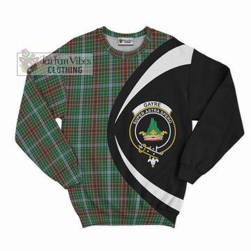 Gayre Tartan Sweatshirt with Family Crest Circle Style