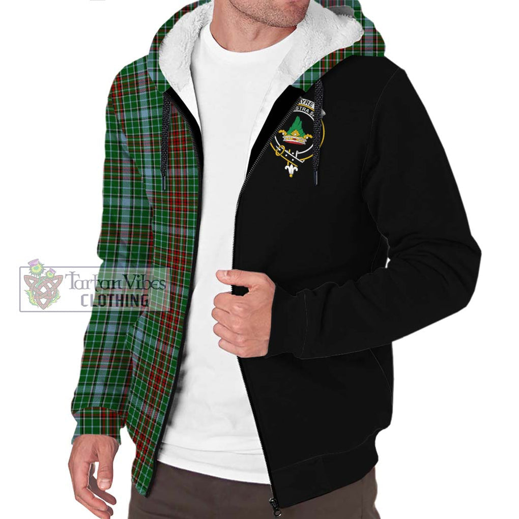 Gayre Tartan Sherpa Hoodie with Family Crest and Half Of Me Style Unisex S - Tartanvibesclothing Shop