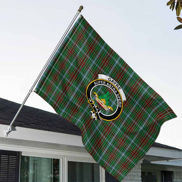 Gayre Tartan House Flag with Family Crest