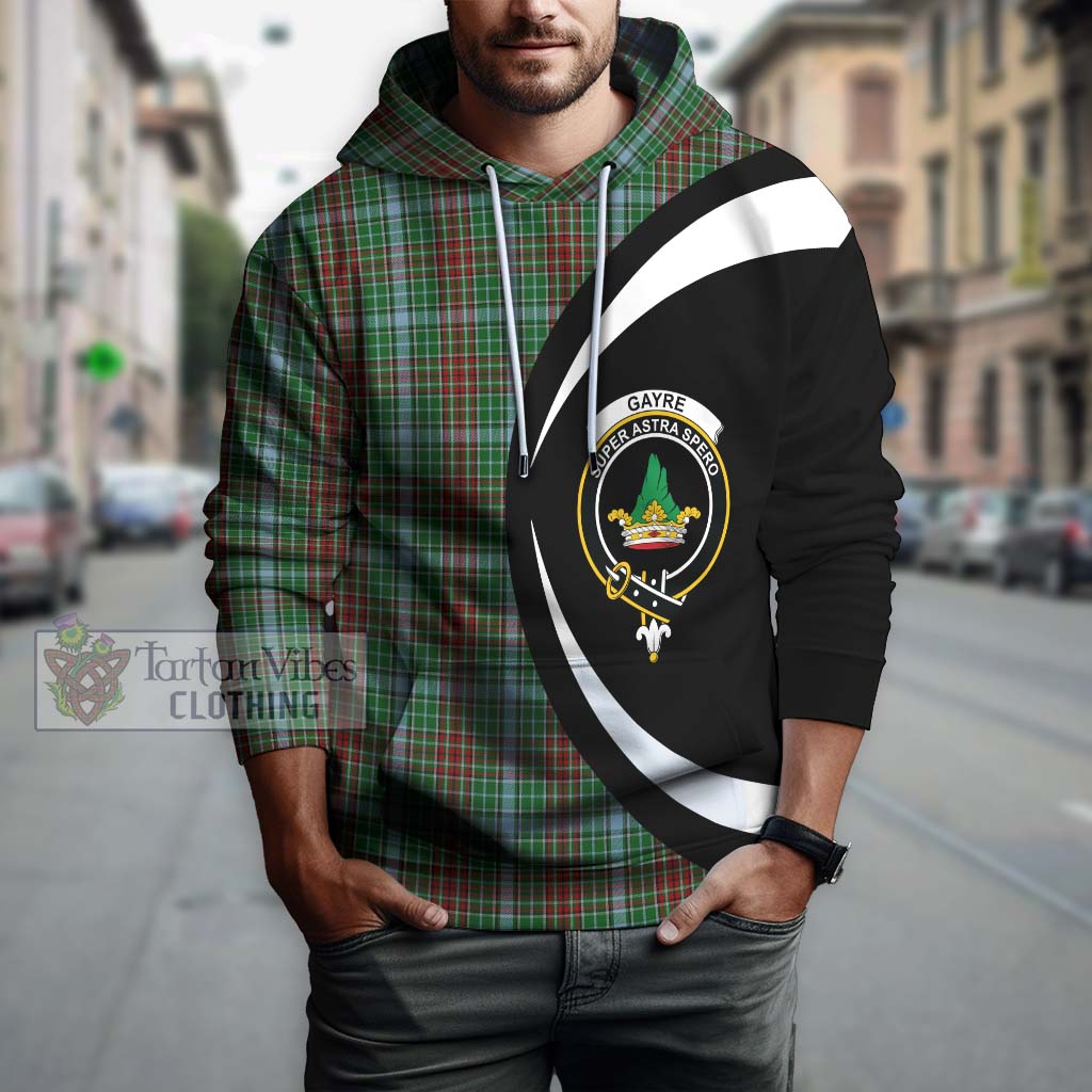 Tartan Vibes Clothing Gayre Tartan Hoodie with Family Crest Circle Style