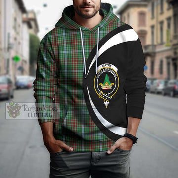 Gayre Tartan Hoodie with Family Crest Circle Style