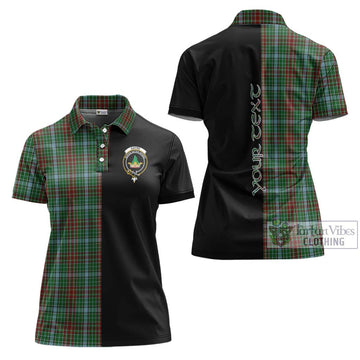 Gayre Tartan Women's Polo Shirt with Family Crest and Half Of Me Style