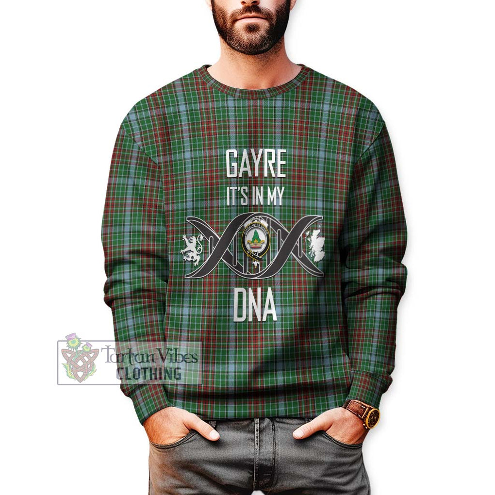 Gayre Tartan Sweatshirt with Family Crest DNA In Me Style Unisex - Tartanvibesclothing Shop