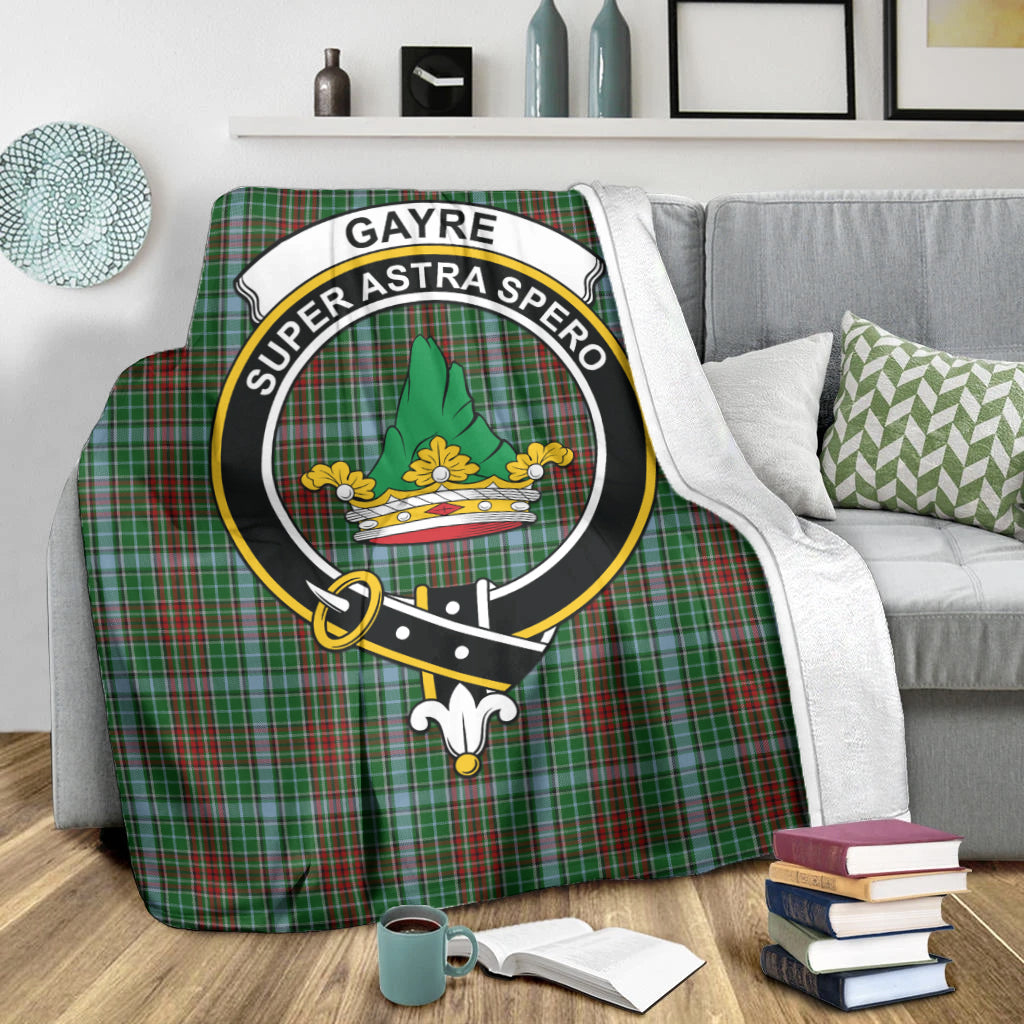 gayre-tartab-blanket-with-family-crest