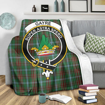 Gayre Tartan Blanket with Family Crest