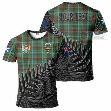 Gayre Crest Tartan T-Shirt with New Zealand Silver Fern Half Style