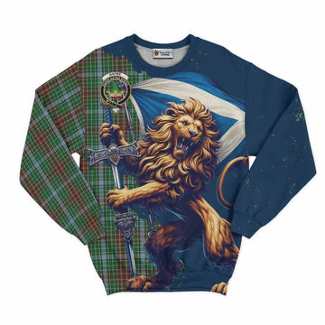 Gayre Tartan Family Crest Sweatshirt with Scottish Majestic Lion