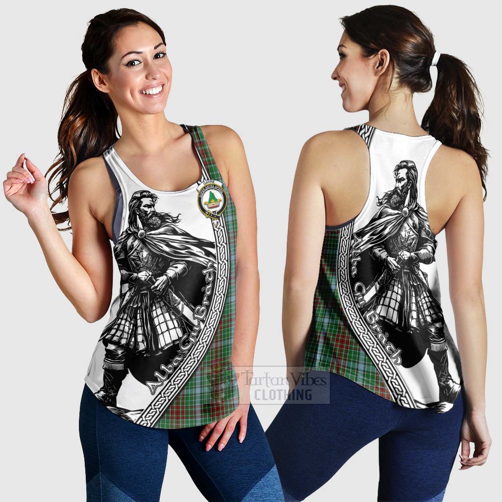 Tartan Vibes Clothing Gayre Tartan Clan Crest Women's Racerback Tanks with Highlander Warrior Celtic Style