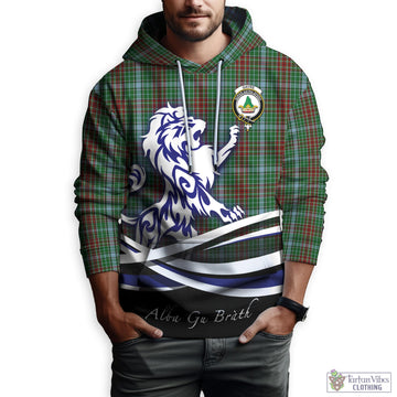 Gayre Tartan Hoodie with Alba Gu Brath Regal Lion Emblem