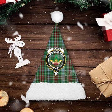 Gayre Tartan Christmas Santa Hats with Family Crest