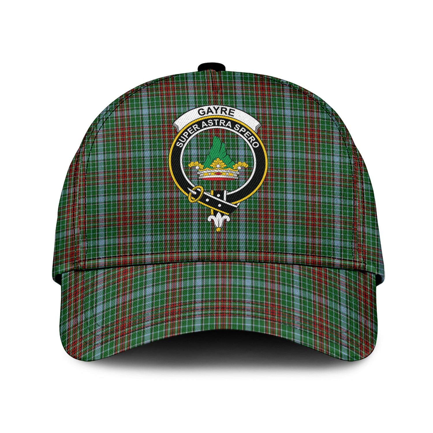 Gayre Tartan Classic Cap with Family Crest Classic Cap Universal Fit - Tartan Vibes Clothing