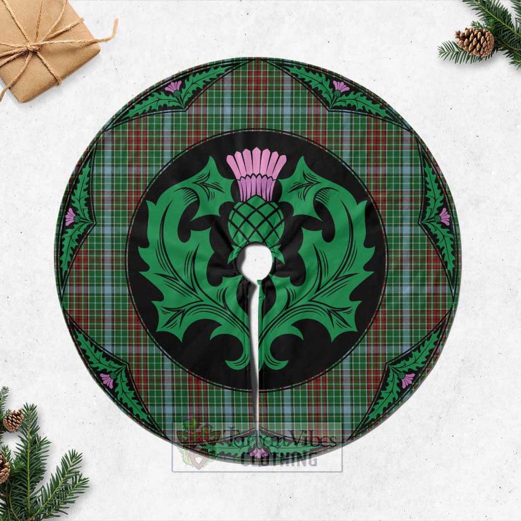 Tartan Vibes Clothing Gayre Tartan Christmas Tree Skirt Scottish Thistle Style