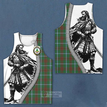 Gayre Tartan Clan Crest Men's Tank Top with Highlander Warrior Celtic Style