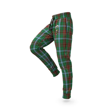 Gayre Tartan Joggers Pants with Family Crest