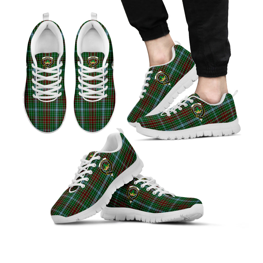 Gayre Tartan Sneakers with Family Crest Kid's Sneakers - Tartan Vibes Clothing