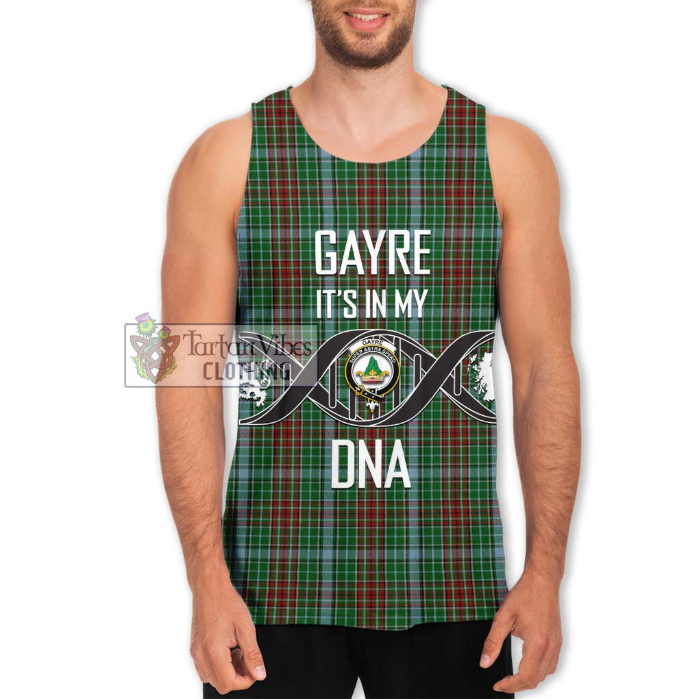 Gayre Tartan Men's Tank Top with Family Crest DNA In Me Style Men - Tartanvibesclothing Shop