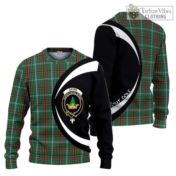 Gayre Tartan Ugly Sweater with Family Crest Circle Style