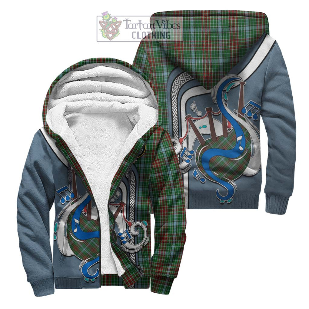 Gayre Tartan Sherpa Hoodie with Epic Bagpipe Style Unisex S - Tartanvibesclothing Shop