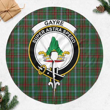 Gayre Tartan Christmas Tree Skirt with Family Crest