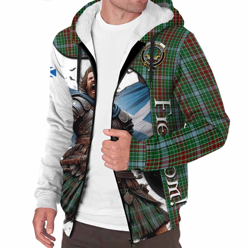 Tartan Vibes Clothing Gayre Crest Tartan Sherpa Hoodie Inspired by the Freedom of Scottish Warrior