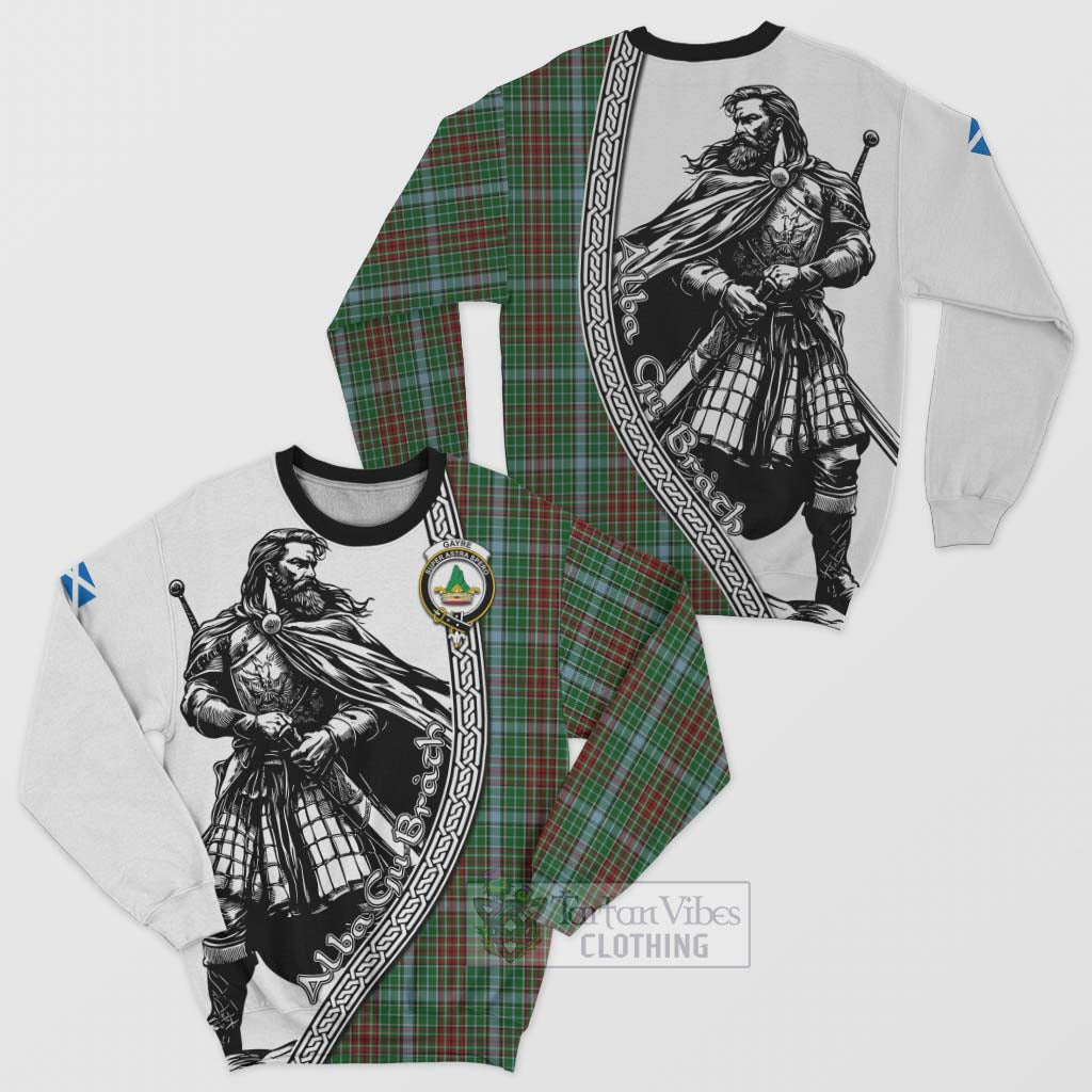 Tartan Vibes Clothing Gayre Tartan Clan Crest Sweatshirt with Highlander Warrior Celtic Style