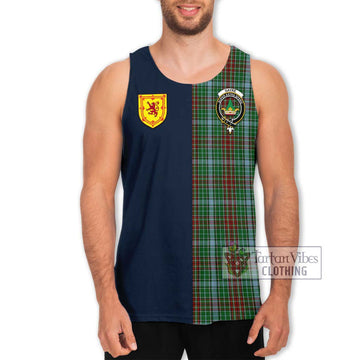 Gayre Tartan Men's Tank Top Alba with Scottish Lion Royal Arm Half Style