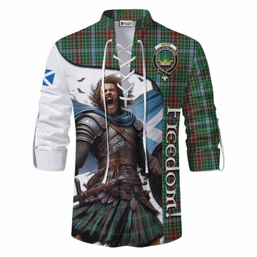 Gayre Crest Tartan Ghillie Kilt Shirt Inspired by the Freedom of Scottish Warrior