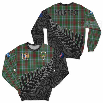 Gayre Crest Tartan Sweatshirt with New Zealand Silver Fern Half Style