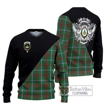 Gayre Tartan Ugly Sweater with Family Crest and Military Logo Style