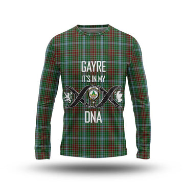 Gayre Tartan Long Sleeve T-Shirt with Family Crest DNA In Me Style