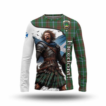 Gayre Crest Tartan Long Sleeve T-Shirt Inspired by the Freedom of Scottish Warrior