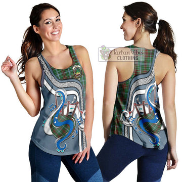 Gayre Tartan Women's Racerback Tanks with Epic Bagpipe Style