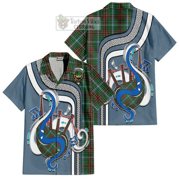 Gayre Tartan Short Sleeve Button Shirt with Epic Bagpipe Style