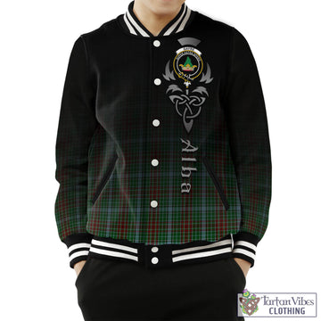 Gayre Tartan Baseball Jacket Featuring Alba Gu Brath Family Crest Celtic Inspired