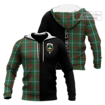 Gayre Tartan Knitted Hoodie with Family Crest and Half Of Me Style