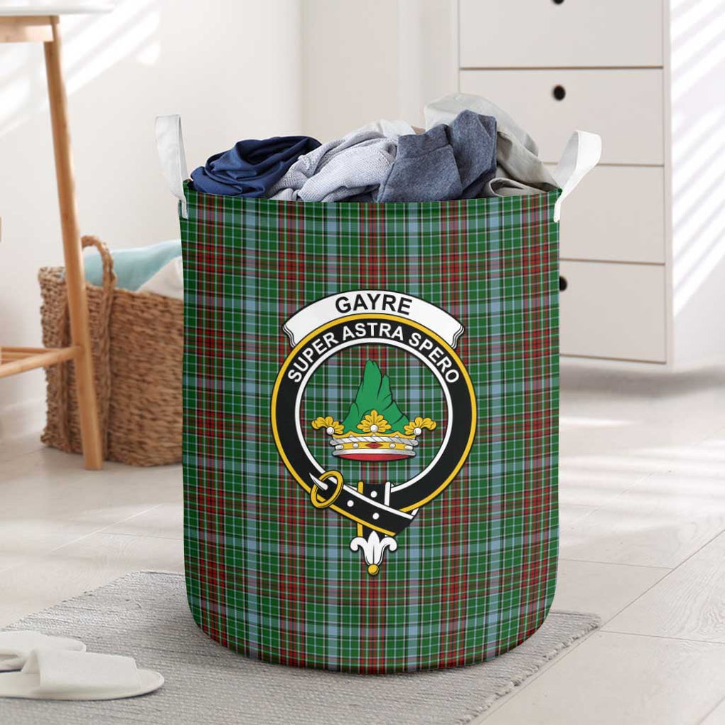 Gayre Tartan Laundry Basket with Family Crest One Size - Tartanvibesclothing Shop