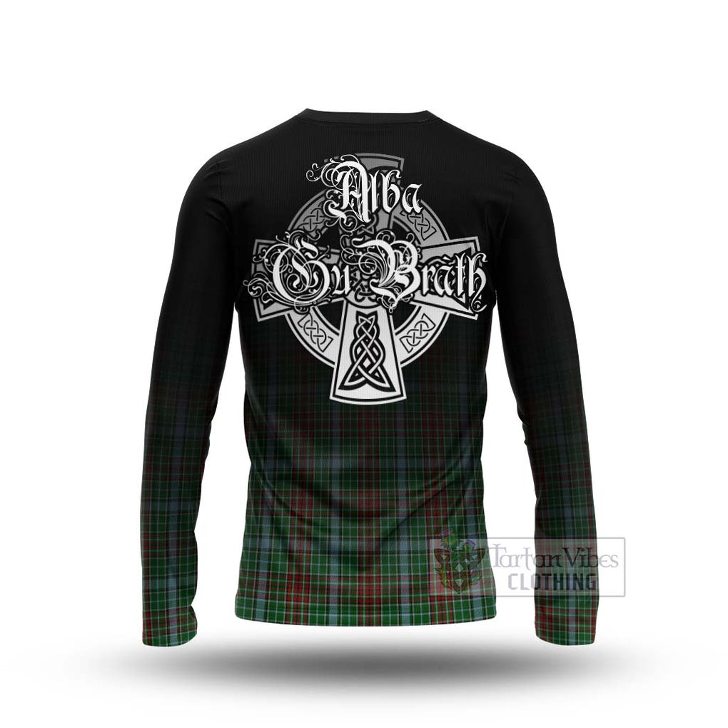 Tartan Vibes Clothing Gayre Tartan Long Sleeve T-Shirt Featuring Alba Gu Brath Family Crest Celtic Inspired