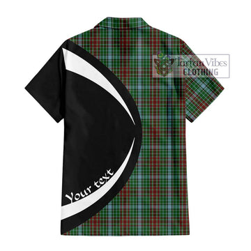 Gayre Tartan Short Sleeve Button Up with Family Crest Circle Style