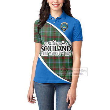 Gayre Family Crest Tartan Women's Polo Shirt Celebrate Saint Andrew's Day in Style