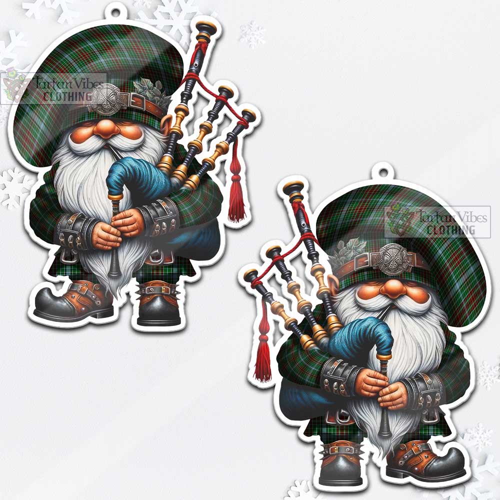 Tartan Vibes Clothing Gayre Tartan Badpiper Gnome Christmas Ornament