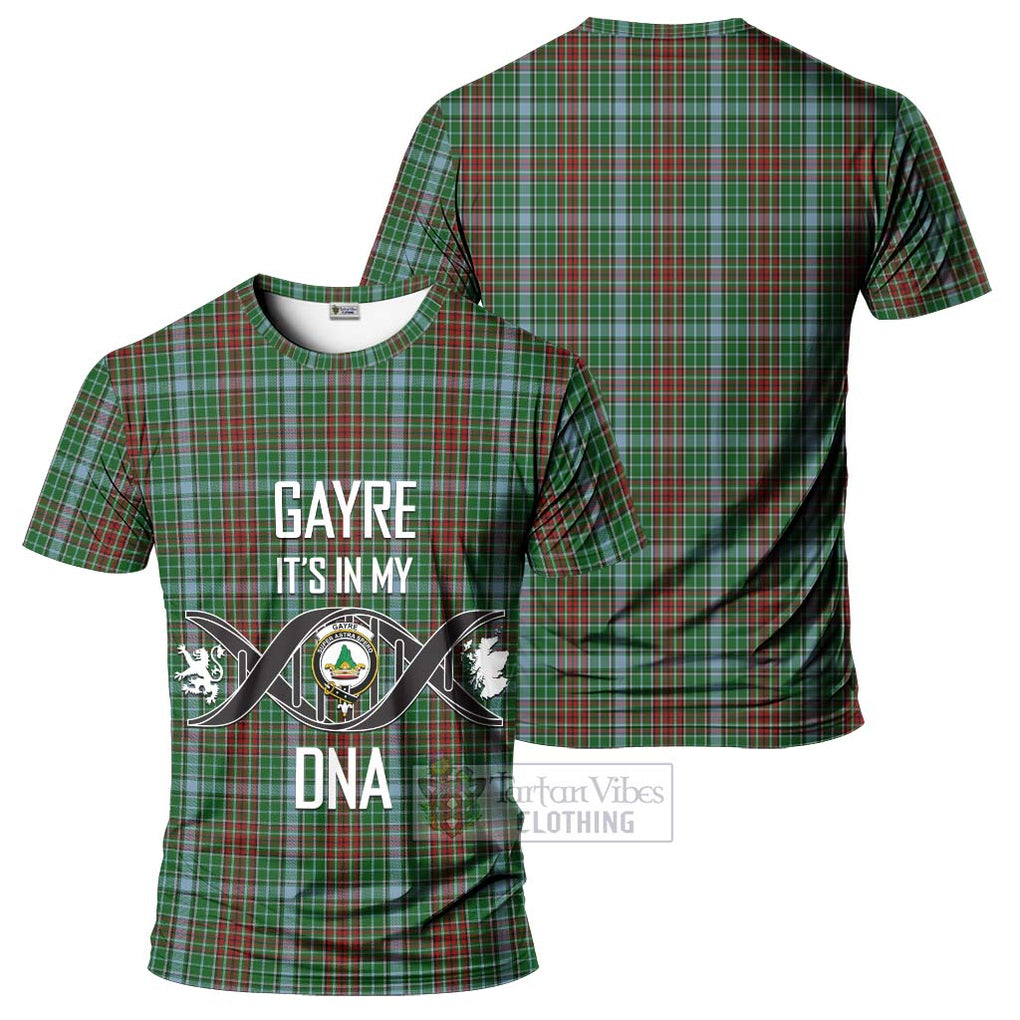 Gayre Tartan T-Shirt with Family Crest DNA In Me Style - Tartan Vibes Clothing