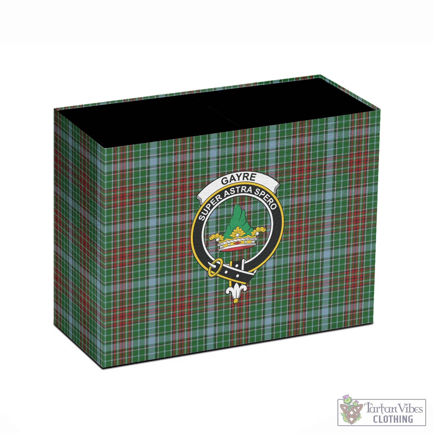 Tartan Vibes Clothing Gayre Tartan Pen Holder with Family Crest