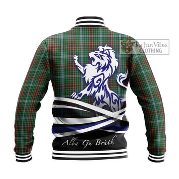 Gayre Tartan Baseball Jacket with Alba Gu Brath Regal Lion Emblem